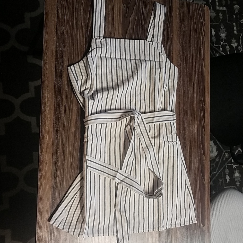 Striped mini wrapped dress - Picture 6 of 8